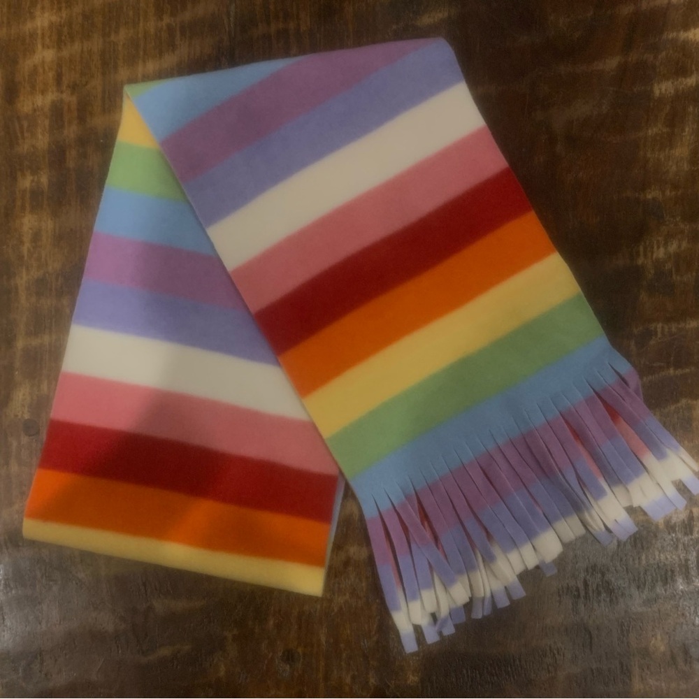 Vintage Gap Rainbow Striped Scarf